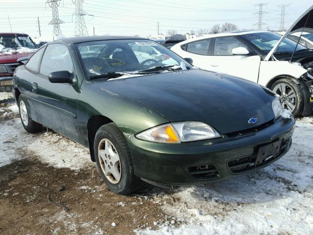 1G1JC124917239341 - 2001 CHEVROLET CAVALIER GREEN photo 1