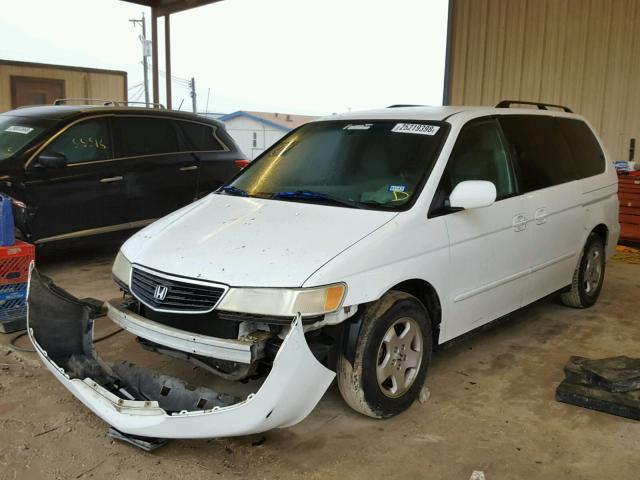 2HKRL18631H624439 - 2001 HONDA ODYSSEY EX WHITE photo 2