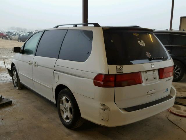 2HKRL18631H624439 - 2001 HONDA ODYSSEY EX WHITE photo 3