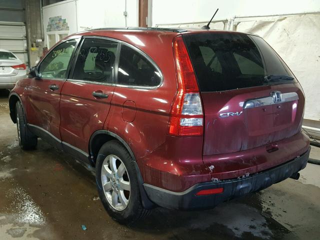 JHLRE38507C083225 - 2007 HONDA CR-V EX RED photo 3