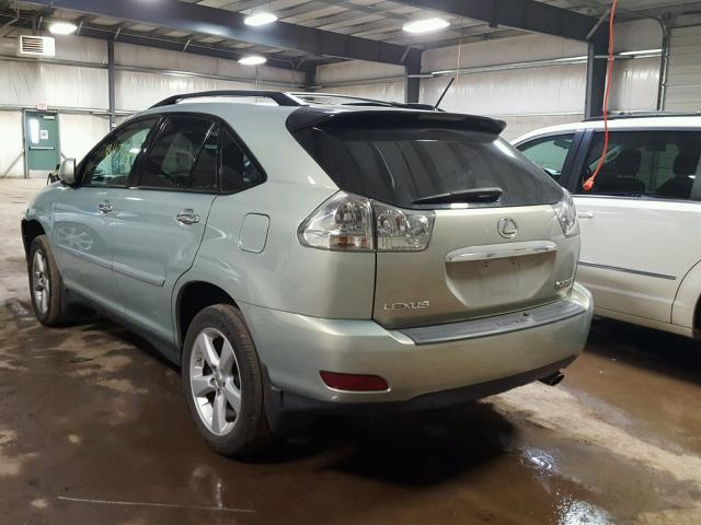 2T2HK31U98C084607 - 2008 LEXUS RX 350 GREEN photo 3