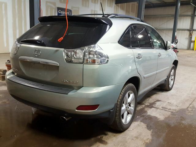 2T2HK31U98C084607 - 2008 LEXUS RX 350 GREEN photo 4