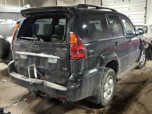 JTJBT20X550073426 - 2005 LEXUS GX 470 BLACK photo 4