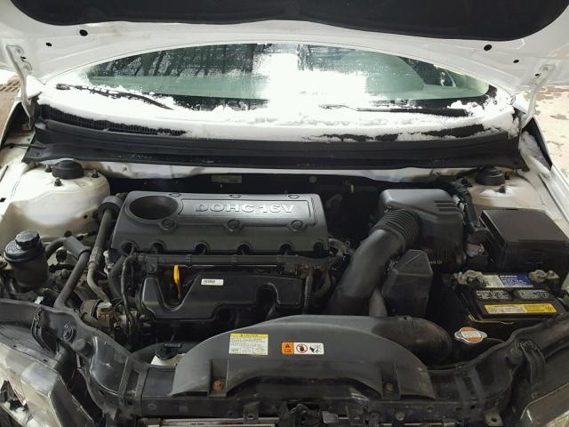 KNAFW4A39C5550181 - 2012 KIA FORTE SX WHITE photo 7