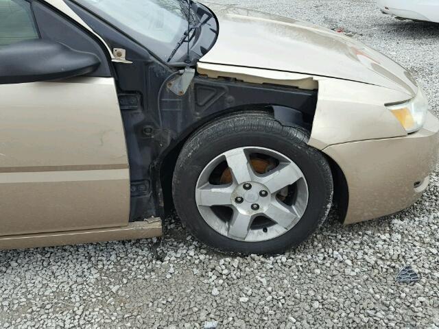 1G8AL58FX6Z116306 - 2006 SATURN ION LEVEL GOLD photo 9