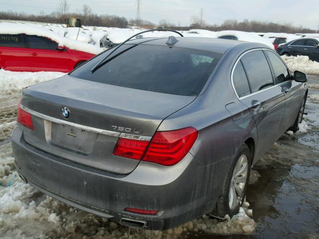 WBAKC8C57AC430188 - 2010 BMW 750 LI GRAY photo 4