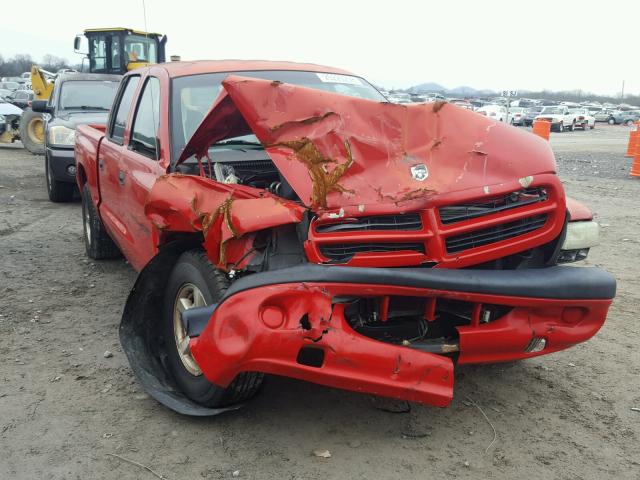 1B7HL2AX11S286383 - 2001 DODGE DAKOTA QUA RED photo 1