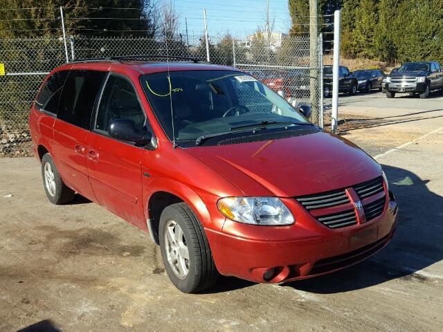 2D4GP44L36R701252 - 2006 DODGE GRAND CARA RED photo 1