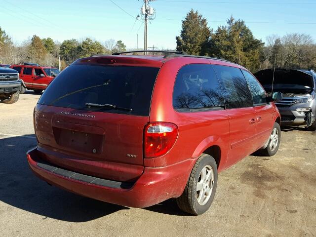 2D4GP44L36R701252 - 2006 DODGE GRAND CARA RED photo 4