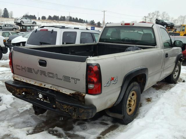 1GCEK14VX4E228754 - 2004 CHEVROLET SILVERADO SILVER photo 4