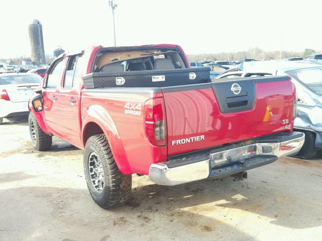 1N6AD07W06C422941 - 2006 NISSAN FRONTIER C RED photo 3