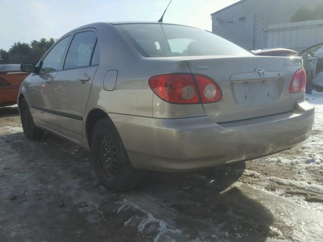 2T1BR32E75C448063 - 2005 TOYOTA COROLLA CE GOLD photo 3