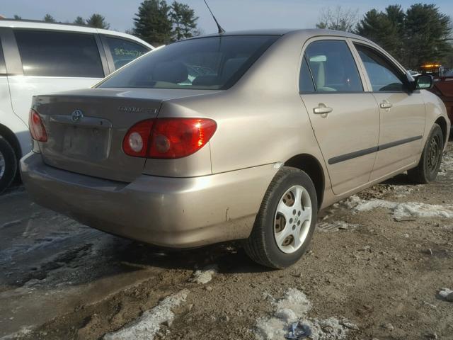 2T1BR32E75C448063 - 2005 TOYOTA COROLLA CE GOLD photo 4