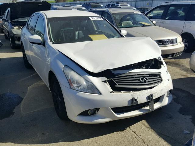 JN1DV6AP0CM812058 - 2012 INFINITI G25 BASE WHITE photo 1