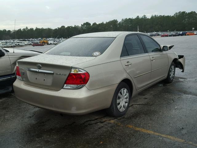 4T1BE32K86U716300 - 2006 TOYOTA CAMRY LE GOLD photo 4