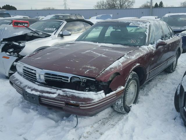 1G3HC52K4V4841972 - 1997 OLDSMOBILE REGENCY BURGUNDY photo 2