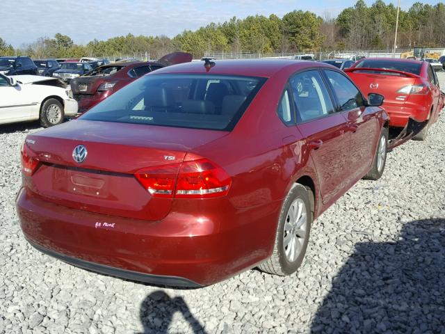 1VWAT7A34FC038865 - 2015 VOLKSWAGEN PASSAT S BURGUNDY photo 4