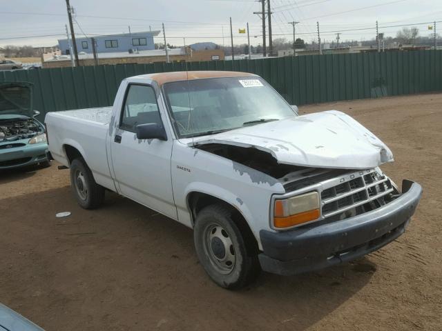 1B7FL26PXTS624561 - 1996 DODGE DAKOTA WHITE photo 1