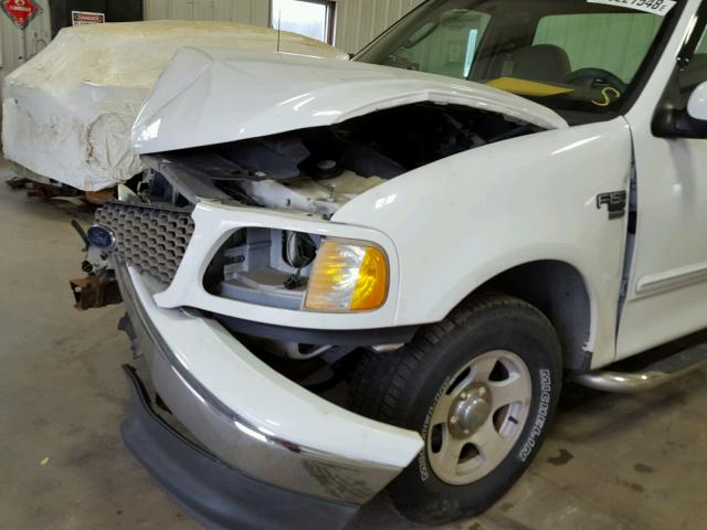 1FTRF17L03NA14547 - 2003 FORD F150 WHITE photo 9