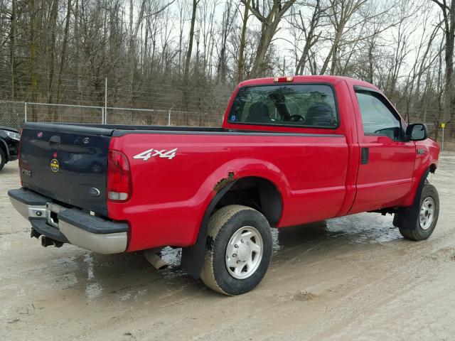 1FTNF21L83ED80334 - 2003 FORD F250 SUPER RED photo 4