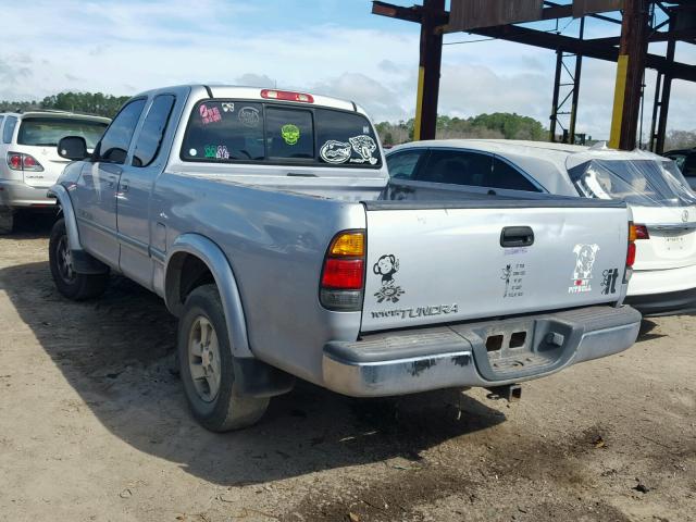 5TBRN3412YS073823 - 2000 TOYOTA TUNDRA ACC SILVER photo 3