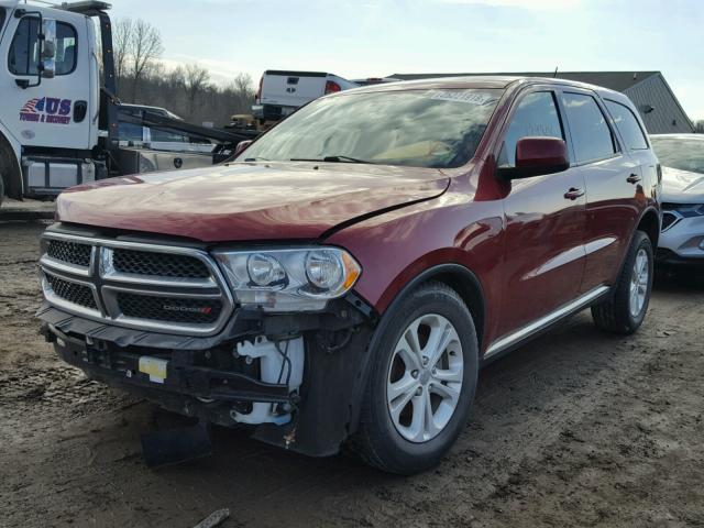 1C4RDHAG7DC571771 - 2013 DODGE DURANGO SX MAROON photo 2