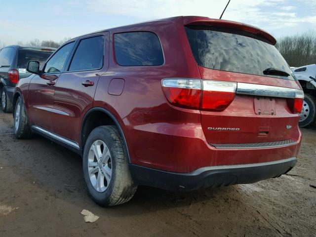 1C4RDHAG7DC571771 - 2013 DODGE DURANGO SX MAROON photo 3