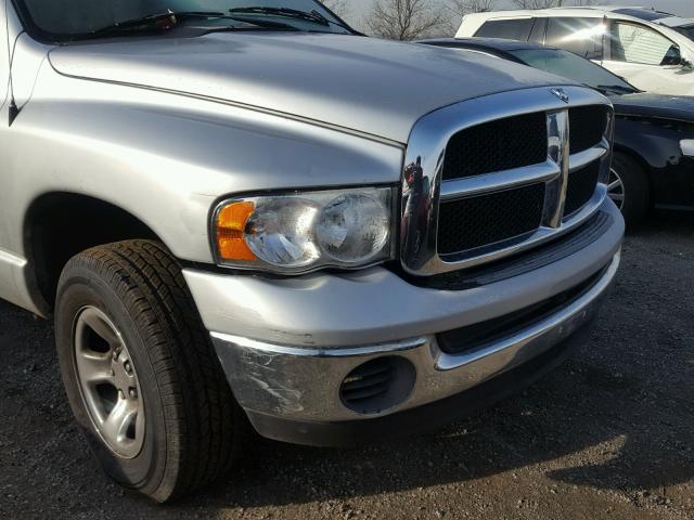 1D7HU16N55J655312 - 2005 DODGE RAM 1500 S SILVER photo 9