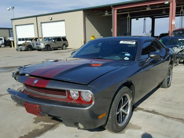 2B3CJ4DV8AH278683 - 2010 DODGE CHALLENGER GRAY photo 2