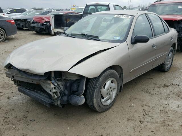 1G1JC52FX37247332 - 2003 CHEVROLET CAVALIER GOLD photo 2