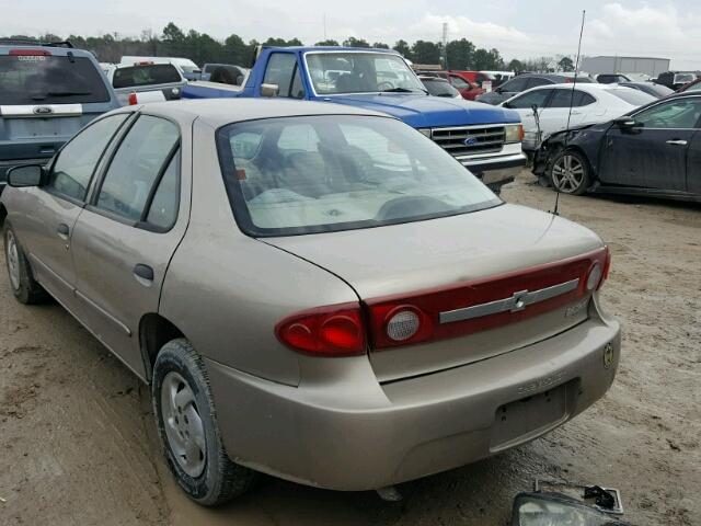 1G1JC52FX37247332 - 2003 CHEVROLET CAVALIER GOLD photo 3