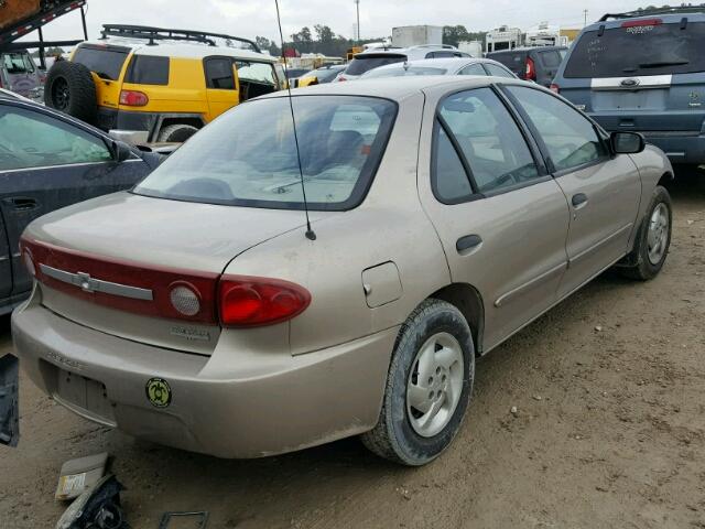 1G1JC52FX37247332 - 2003 CHEVROLET CAVALIER GOLD photo 4