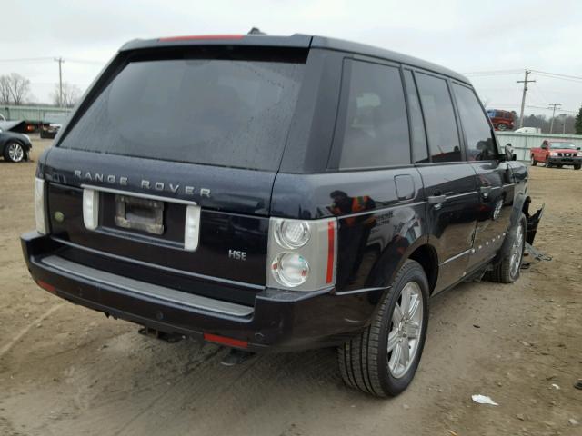 SALME15448A272571 - 2008 LAND ROVER RANGE ROVE BLUE photo 4