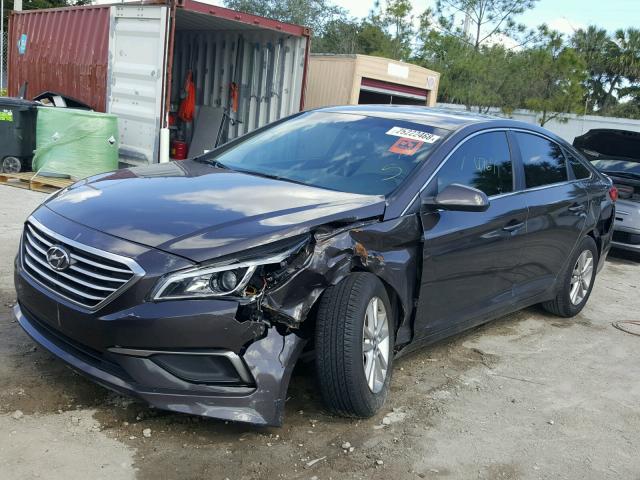 5NPE24AF0GH320779 - 2016 HYUNDAI SONATA SE BROWN photo 2