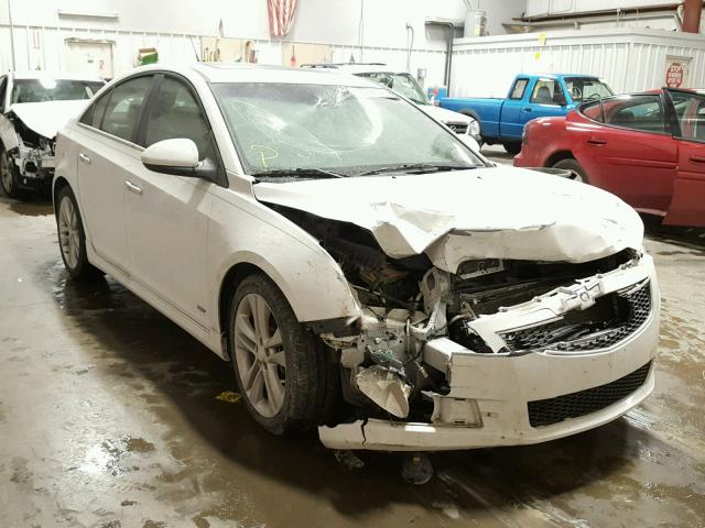 1G1PH5SCXC7200142 - 2012 CHEVROLET CRUZE LTZ WHITE photo 1