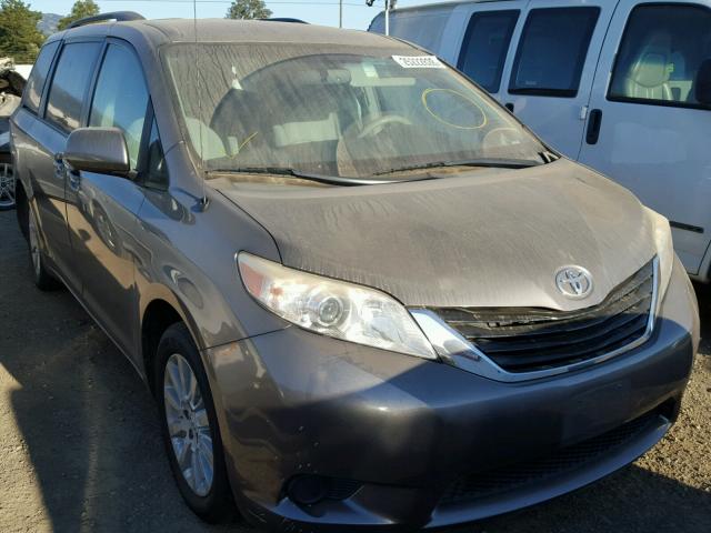 5TDJK3DC0BS019989 - 2011 TOYOTA SIENNA LE CHARCOAL photo 1