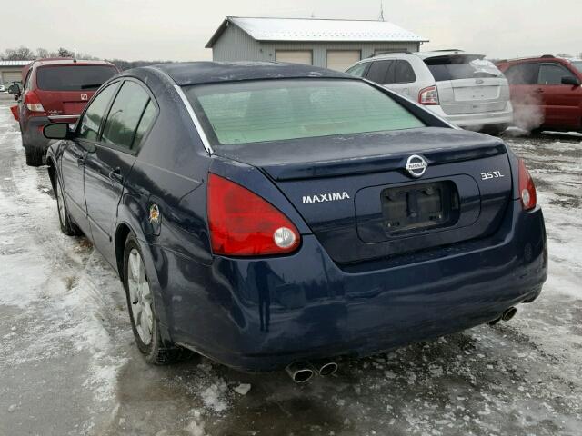 1N4BA41E45C822853 - 2005 NISSAN MAXIMA SE BLUE photo 3