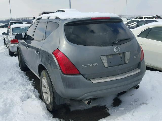 JN8AZ08W06W547427 - 2006 NISSAN MURANO SL GRAY photo 3