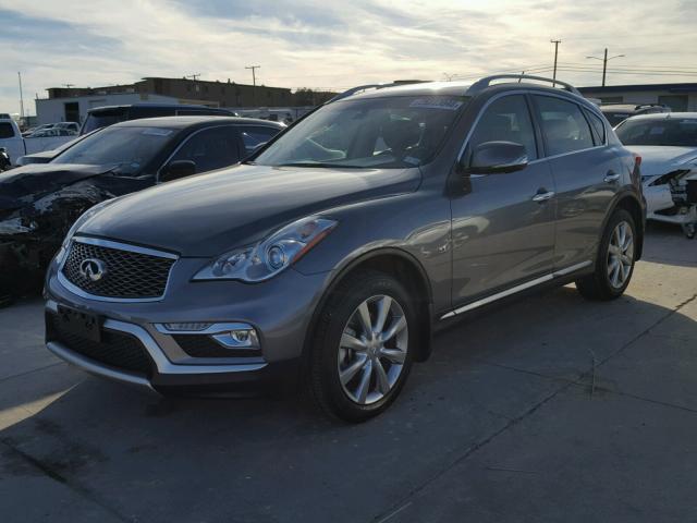 JN1BJ0RP8HM380329 - 2017 INFINITI QX50 GRAY photo 2