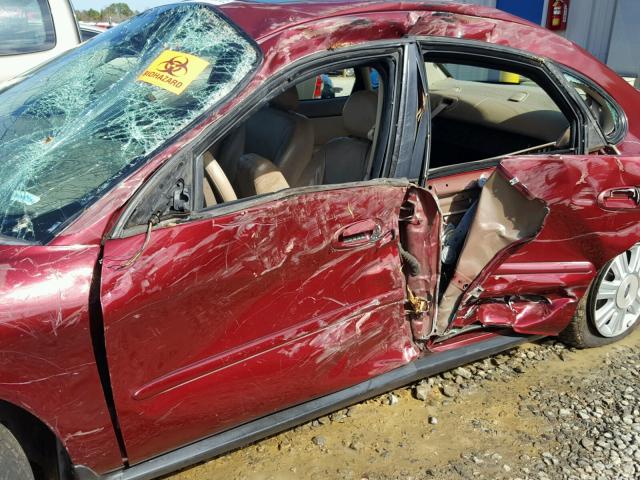 1FAFP56U85A291643 - 2005 FORD TAURUS SEL BURGUNDY photo 9