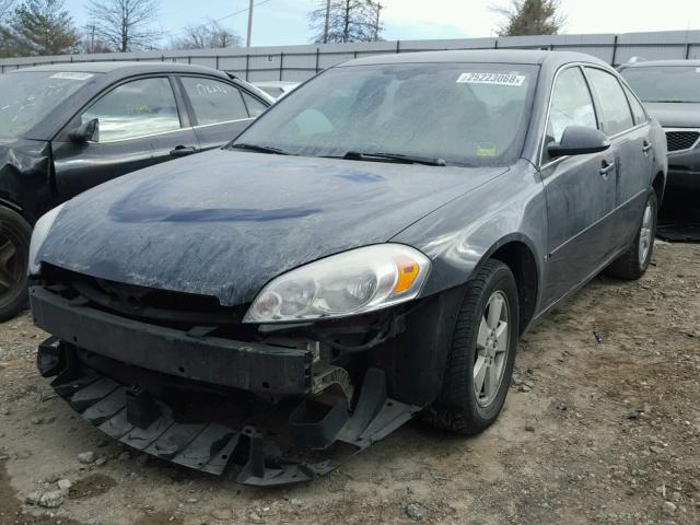 2G1WT55N389173850 - 2008 CHEVROLET IMPALA LT BLACK photo 2