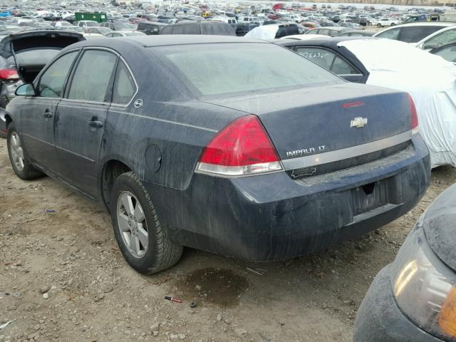 2G1WT55N389173850 - 2008 CHEVROLET IMPALA LT BLACK photo 3