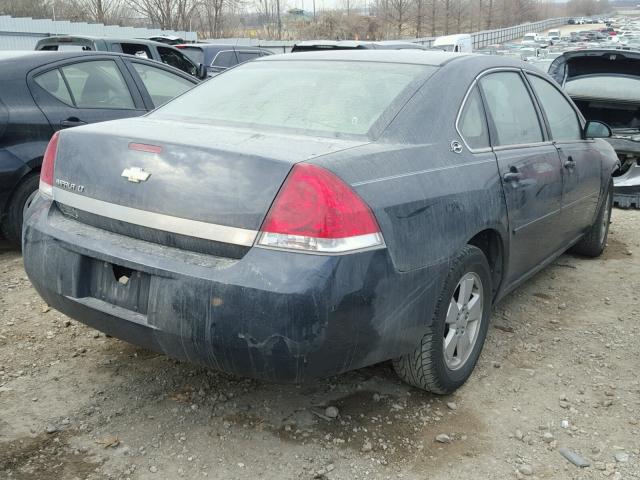 2G1WT55N389173850 - 2008 CHEVROLET IMPALA LT BLACK photo 4