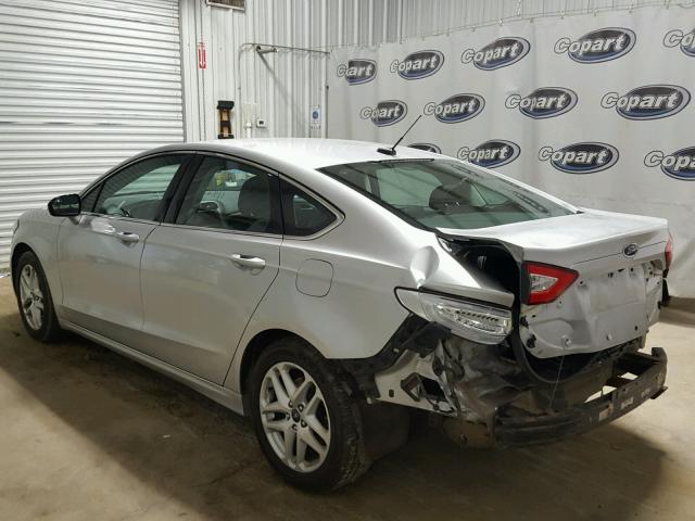 3FA6P0HRXDR367718 - 2013 FORD FUSION SE SILVER photo 3