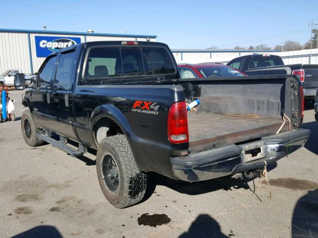 1FTNW21P24EA10842 - 2004 FORD F250 SUPER BLACK photo 3