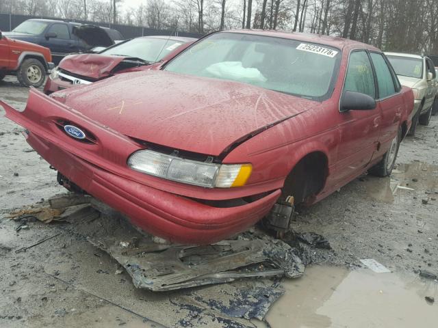 1FALP52U3SA311768 - 1995 FORD TAURUS GL RED photo 2