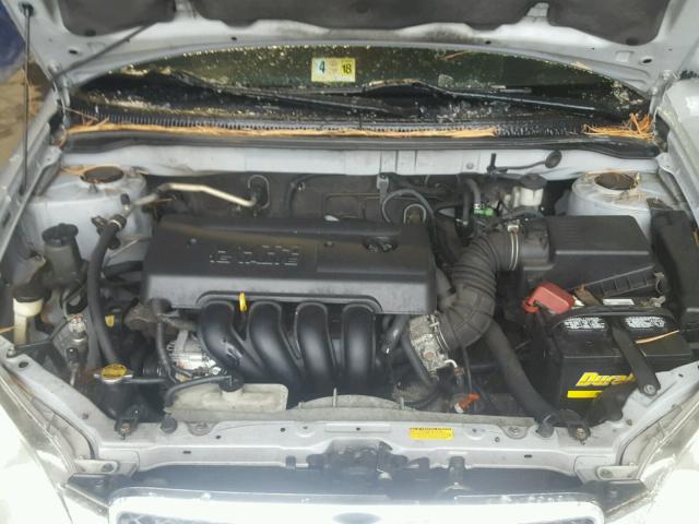 2T1BR32E65C498713 - 2005 TOYOTA COROLLA CE SILVER photo 7