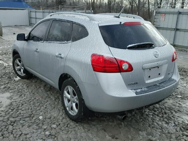 JN8AS5MVXAW146247 - 2010 NISSAN ROGUE S SILVER photo 3