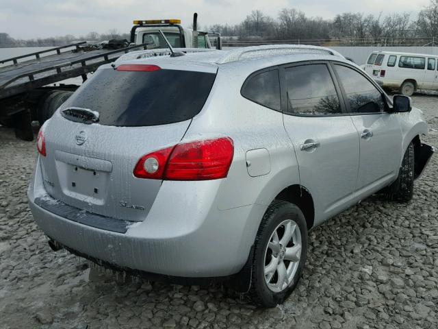 JN8AS5MVXAW146247 - 2010 NISSAN ROGUE S SILVER photo 4