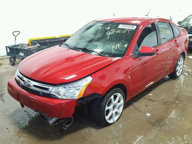 1FAHP36N89W159268 - 2009 FORD FOCUS SES RED photo 2